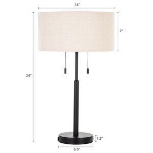 Wade Logan® Beaulah Metal USB Table Lamp & Reviews | Wayfair