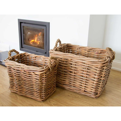 Waut Rattan Log Carrier