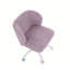 Chaise pivotante à hauteur réglable, base en métal avec roues colorées-857863484