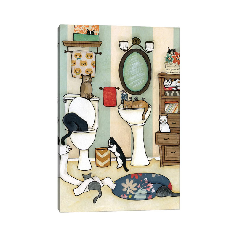 The Big Black Cat by Jamie Morath - Wrapped Canvas Print, 66.04 cm H x 45.72 cm W x 1.91 cm D