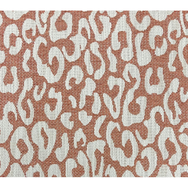 Hepburn-Santana Leopard Print Textured Fabric, Sienna