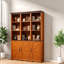 Bibliothèques avec rangement, grande armoire de ferme en bois aggloméré pour bureau à domicile