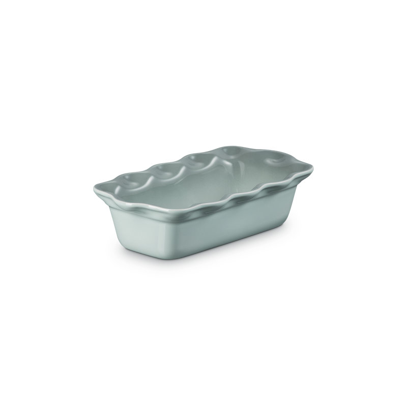 Le Creuset Stoneware Heritage Fluted Loaf Pan, 9 In., Artichaut, Green
