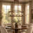 5-Light 30" W Dimmable Bronze Linear Chandelier for Kitchen Island