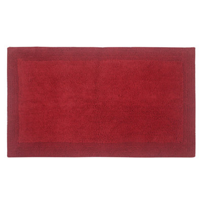 Bruss Luxury Solid Color Bath Rug Reversible