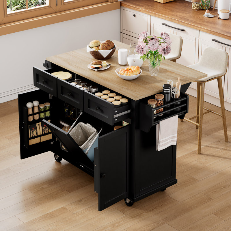 Kitchen Island, Black