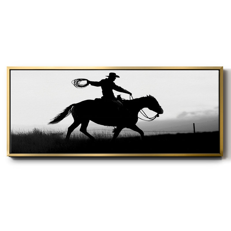 «Rope and Ride I», toile encadrée, H 12 po x l 30 po