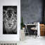 Tigre bleu sur toile-82396162