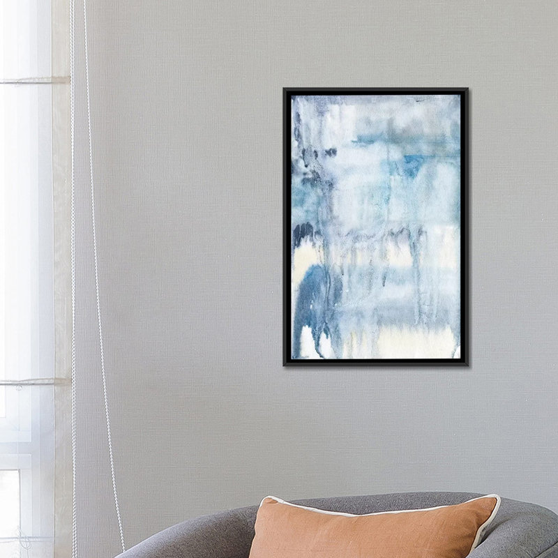 « maculage », reproduction d’impression sur toile, H 26 po x l 18 po x P 1,5 po, Toile avec cadre noir, Pas de tapis