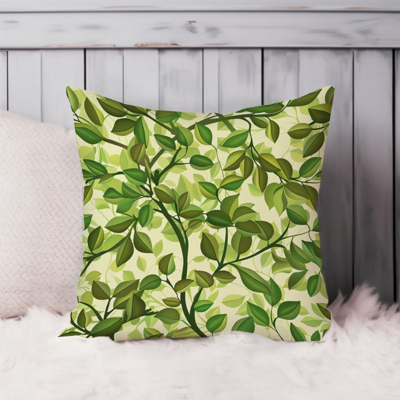 Botanical Pattern IX Plant Leaves Modern, 20"H x 20"W