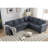 Modular Sectional Sofa Set with Convertible L - Shaped Design, Reversible Rolled Arms and Soft Linen Upholstery for Ultimate Comfort and Flexibility-1662933104-1662933108