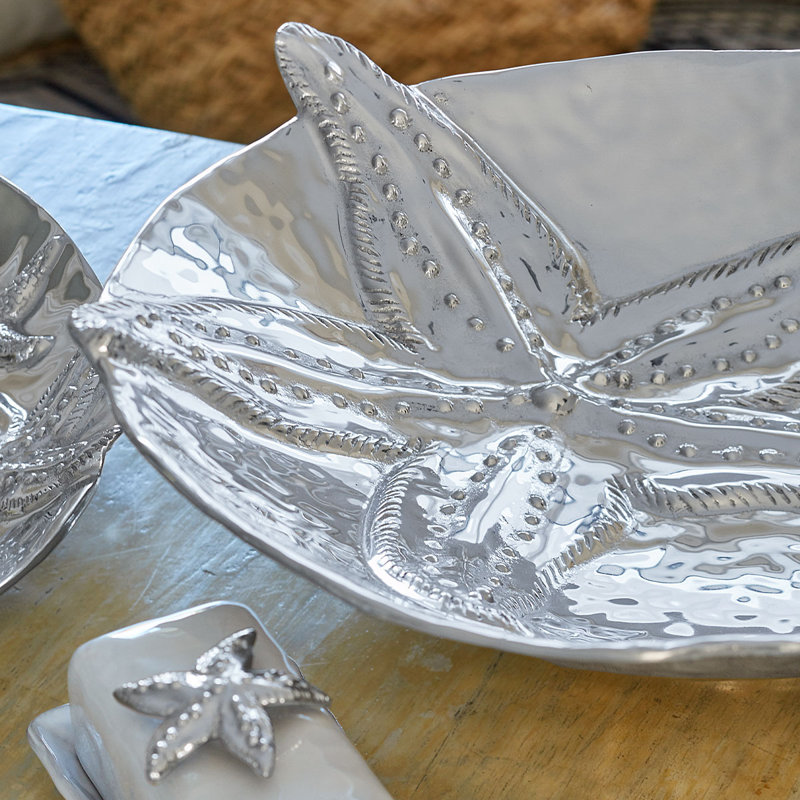 Seaside Recycled Sandcast Aluminum Fruit Bowl