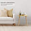 Table d'appoint, petite table de chevet, idéale pour le salon, la chambre à coucher, le balcon ou le bureau. Décor moderne pour la maison, montage facile. (Jaune, 40 cm P x 30 cm L x 42 cm H)-136142528-136142530