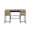 Desirre Rustic Finish Writing Desk With USB Port, Combining Modern Functionality And Aesthetic Appeal For Home Office Use