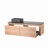 Jasmine 60'' Natural Oak veneer Plywood Single Bathroom Vanity with Engineered Quartz Top