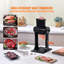 Attendrisseur de viande professionnel, ouverture d'alimentation de 14,7 cm pour bœuf, machine robuste en acier inoxydable, outil de cuisine manuel simple et rapide à utiliser, convient pour la dinde, le poulet, le porc, le steak et le poisson.