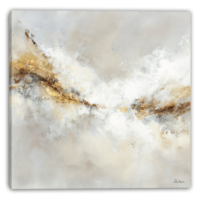 «Golden Drift I», art mural sur toile tendue