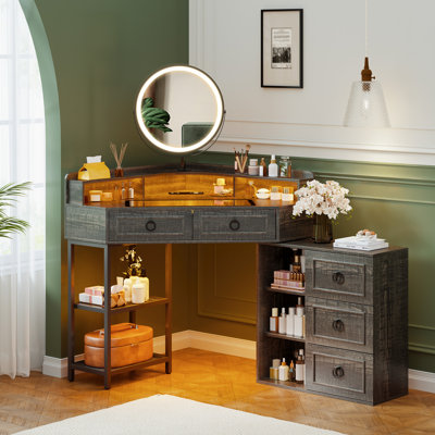 Corner Makeup Vanity