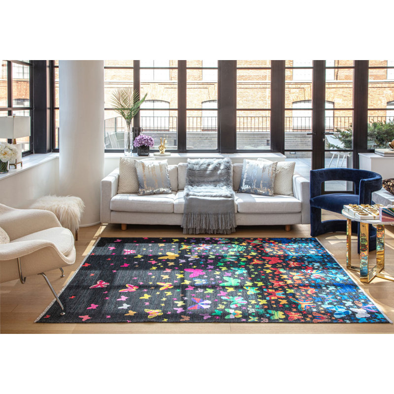 Maisie Modern Winging It Area Rug, Rectangle 7'10" x 10'10"