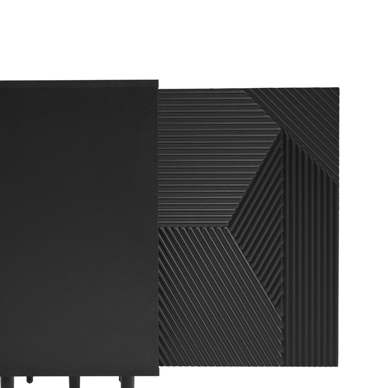 120 cm W Sideboard, Black