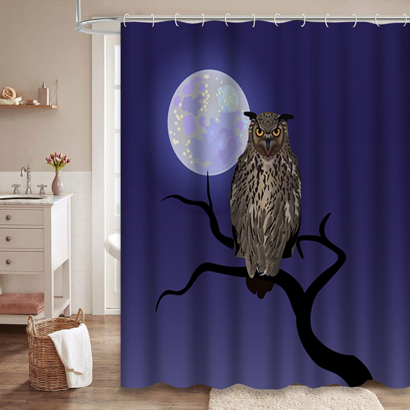 Rideau de douche Owl Tree, L 72 po x l 84 po