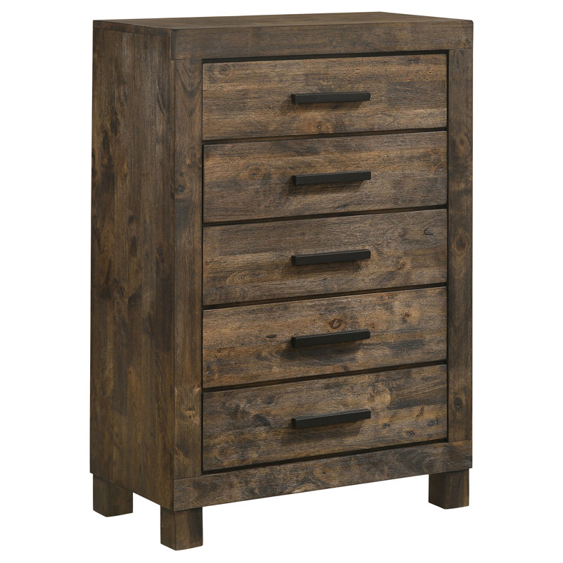 Commode de chambre 5 tiroirs Bren