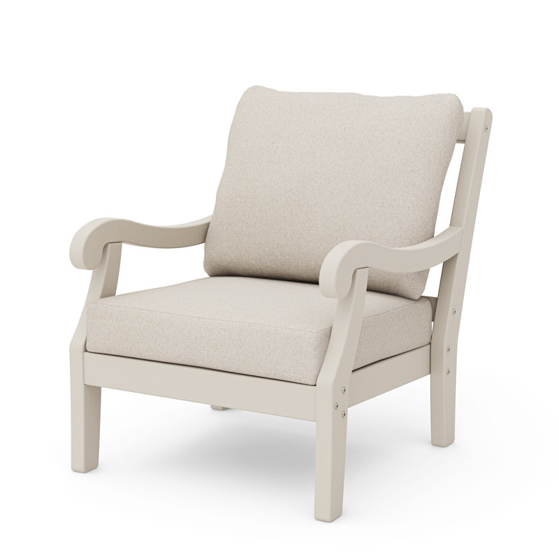 Birch Lane Verlyn 3-Piece Deep Seating Set, Dune Burlap Cushion/Sand Frame