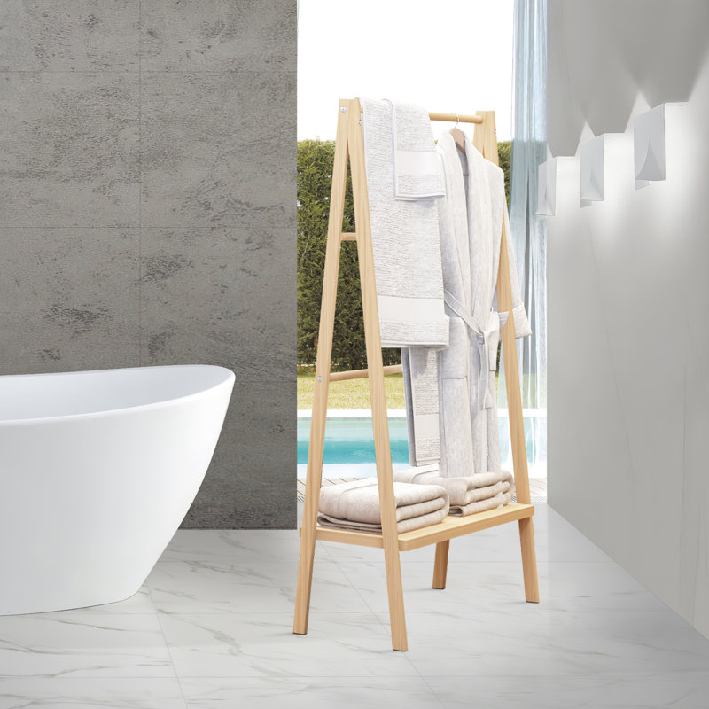 Emajean Bamboo Bathroom Shelves
