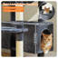 80.7"H Cat Tree Condos And Scratching Posts Included, With Platform And Basket-855840645