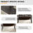 62.99" Modern Artificial Stone Black Curved Edge Dark Grey Metal Leg Dining Table-Can Accommodate 6 People(Dining Table Only)-811044196-811044192