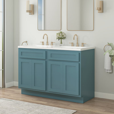 48" Double Bathroom Vanity Base Only