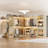  132’’ x 96'' Closet System with Wooden Drawers(Adjustable Width)-750073210