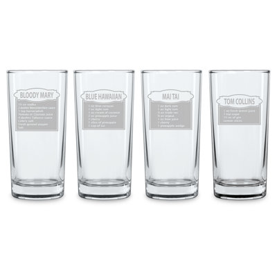 Ensemble de verre à gin 4 pièces cocktail hour