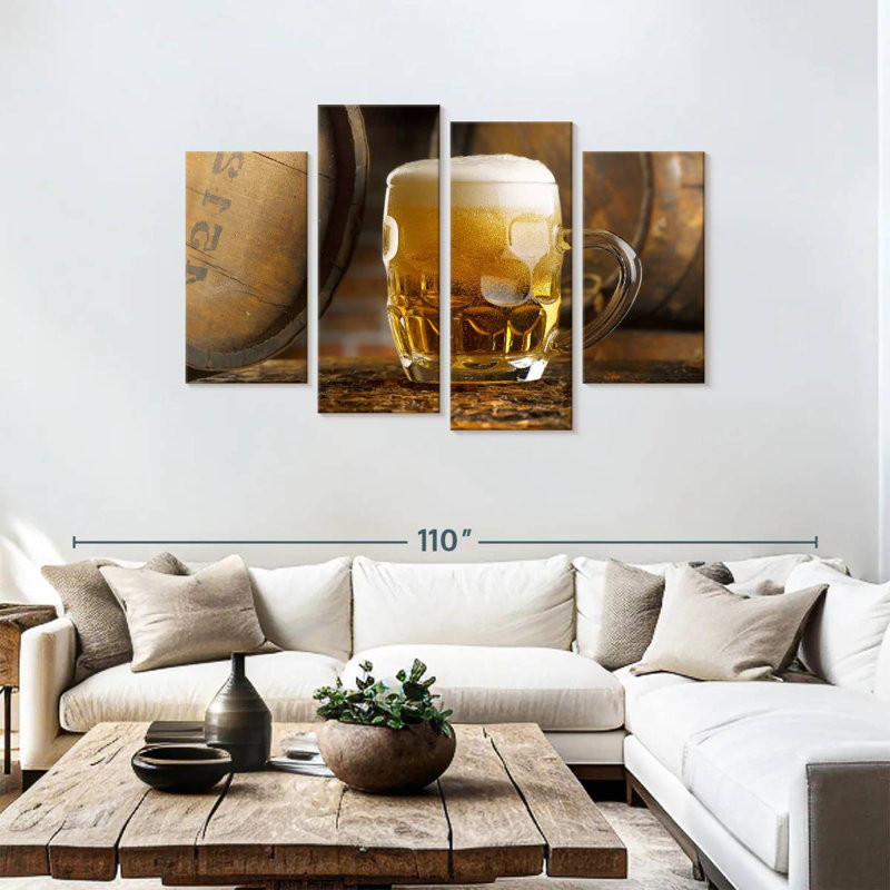 Yarlin Rustic Beer Glass, 48" H x 75" W