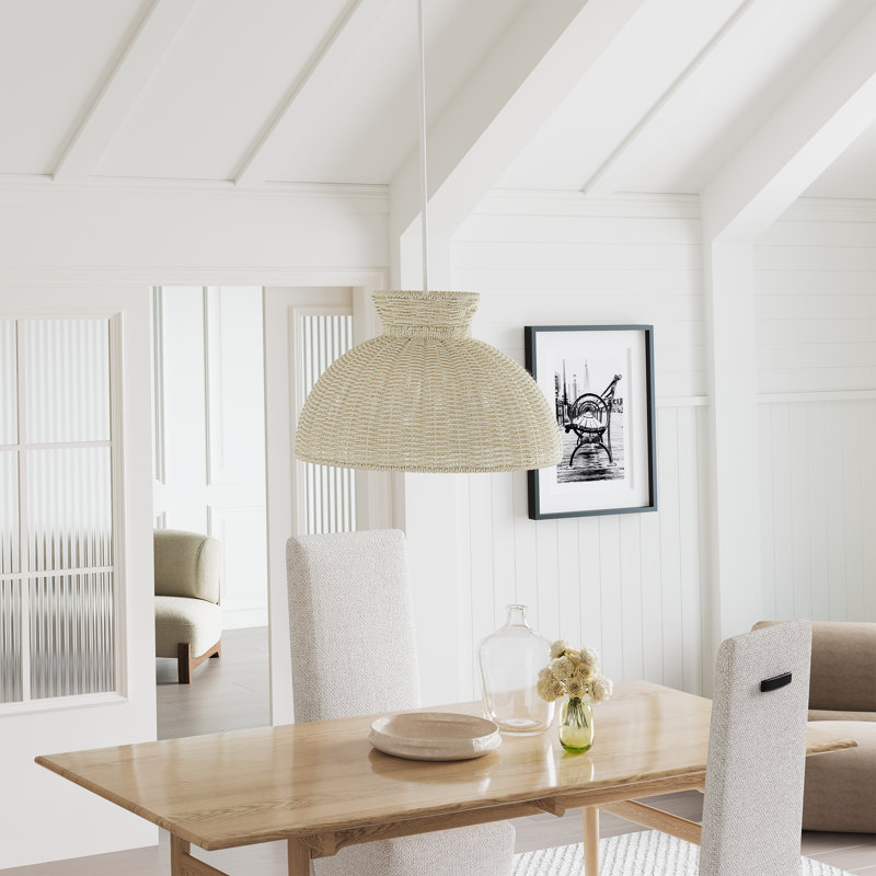 Lustre suspendu 4 lumières à tissage réglable Boho