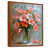 Toile avec cadre flottant brun