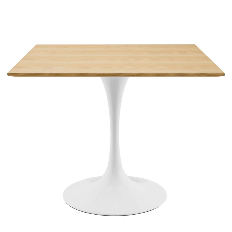 Lippa Square Wood Grain Dining Table, Cherry Walnut, 28" L x 28" W