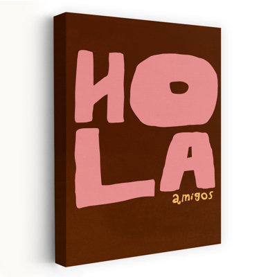 Reproduction d'art moderne ludique Holaamigos