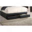 Ensemble de lit 1 pièce noir luxueux pour lit double avec tiroirs de rangement FB Modern-1872054655