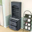 Grand garde-manger autoportant avec comptoir en faux marbre, tiroirs et tablette réglable-376807150