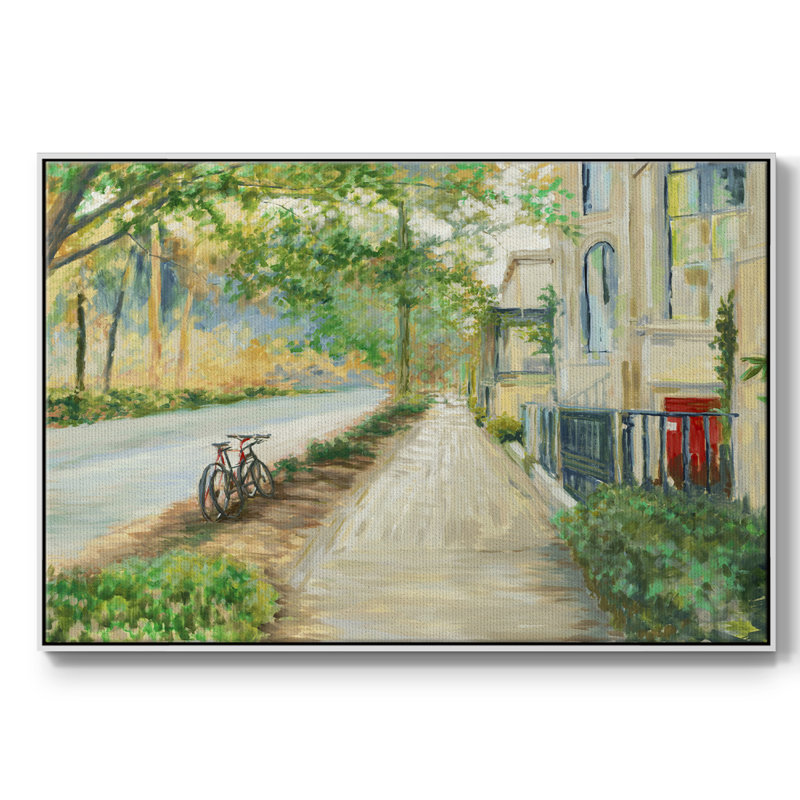 Côté ensoleillé de la rue, Blanc, H 25 po x l 37 po x P 2 po