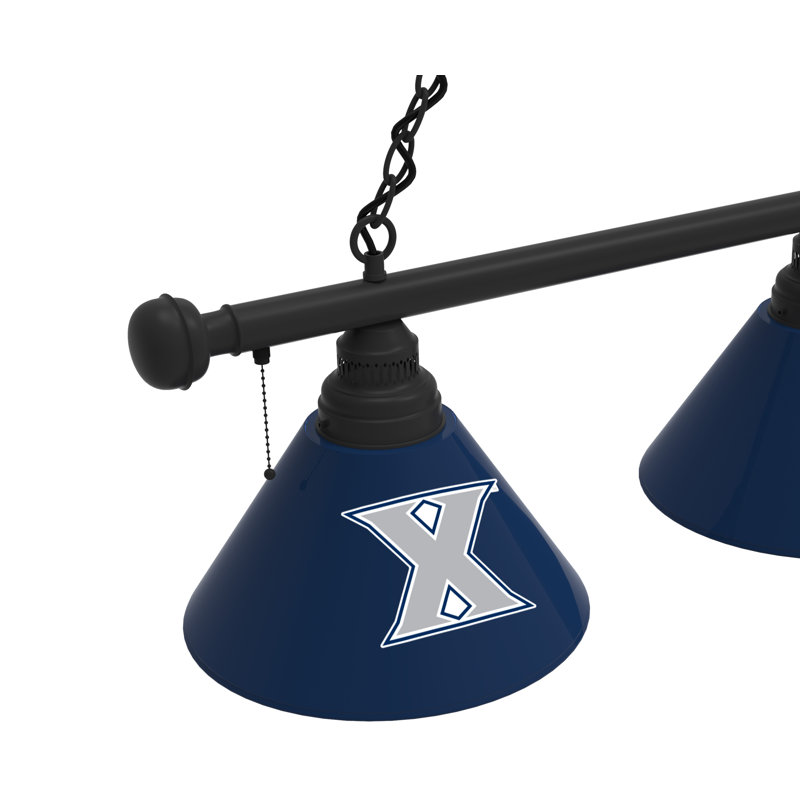 3 - Light Pool Table Lights Pendant, Black, Xavier Musketeers