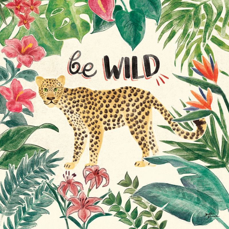Jungle Vibes III by Janelle Penner - Wrapped Canvas Print, 30cm H x 30cm W