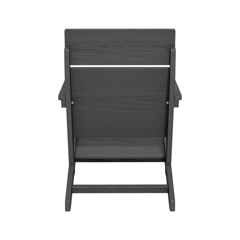 Ensemble de 6 chaises Adirondack Hdpe, Gris