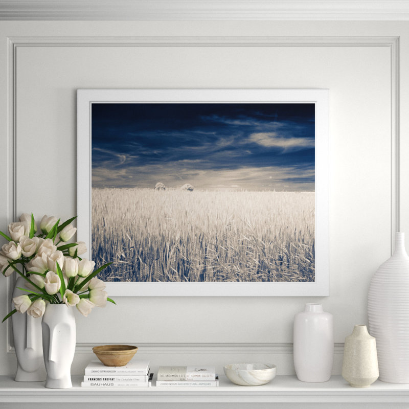 Fall Wheat Field Framed Photographic Print