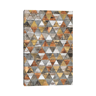 " Rustic Geometry III " by Diego Tirigall Painting Print
