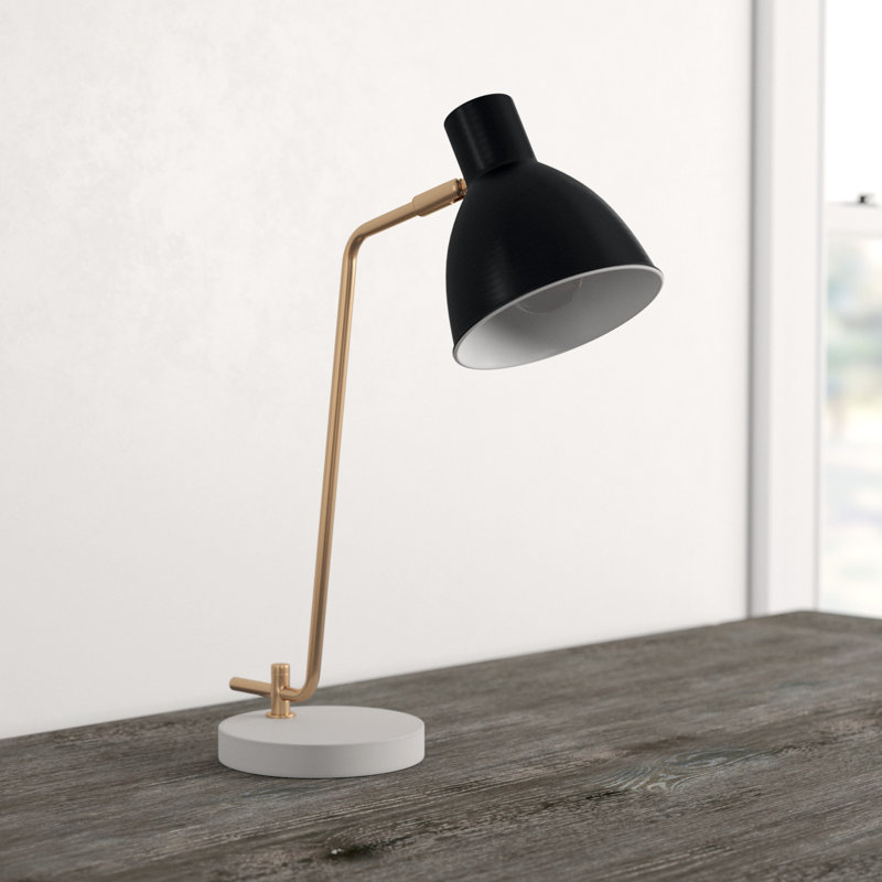 Lampe de bureau 21 po Jaydie, Noir