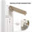 10' X 8' Retractable Awning, Patio Awnings, Sunshade Shelter W/ Manual Crank Handle, Uv & Water-Resistant Fabric And Aluminum Frame For Deck, Balcony, Yard-1381450081-1381450108