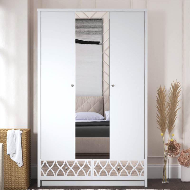 Gemstone 3 Door Wardrobe with Mirror