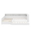 Lit plateforme simple en L avec lit gigogne et tiroir-936343015